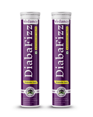 Diabafizz – Herbal Blood Sugar Wellness Effervescent Tablets | Jamun, Karela & 9 Ayurvedic Herbs | Sugar-Free, Vegan, Non-GMO | 15 Tabs - Vedancy