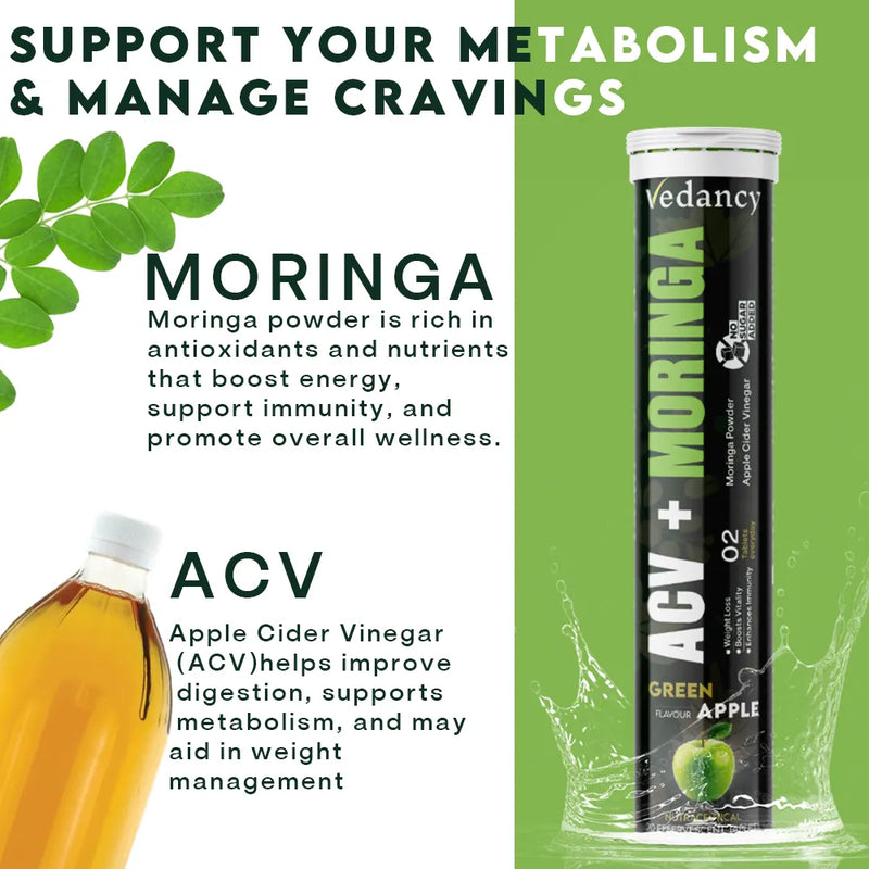 Vedancy Apple Cider Vinegar (ACV) & Moringa