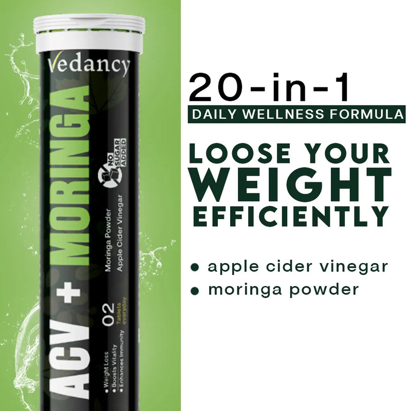 Vedancy Apple Cider Vinegar (ACV) & Moringa