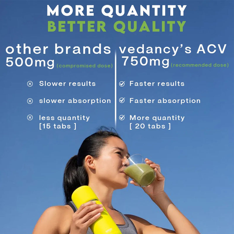 Vedancy Apple Cider Vinegar (ACV) & Moringa