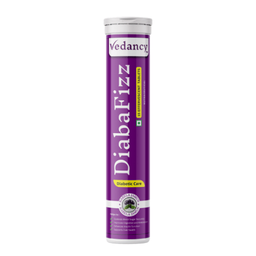 Diabafizz – Herbal Blood Sugar Wellness Effervescent Tablets | Jamun, Karela & 9 Ayurvedic Herbs | Sugar-Free, Vegan, Non-GMO | 15 Tabs