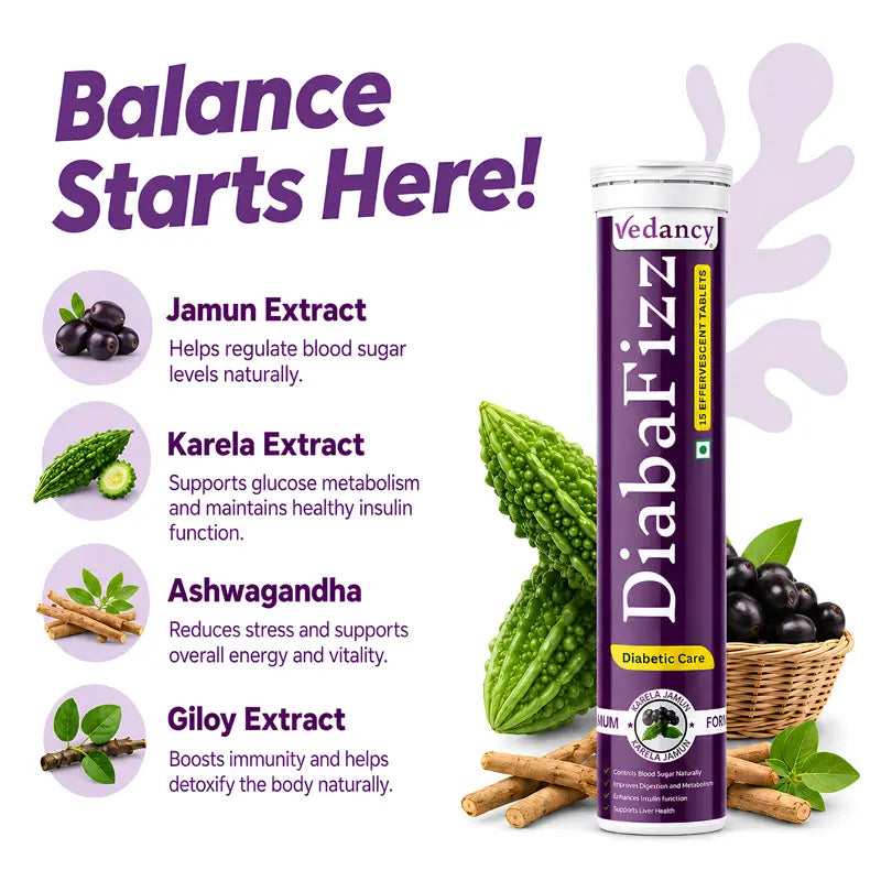 Fast-acting effervescent drink to manage post-meal glucose spikes naturally