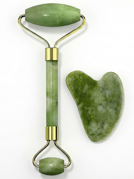 Luxury Jade Roller & Gua Sha Set
