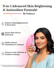 Vedancy GlutaFizz Effervescent Tablets with Opitac™ Japanese Glutathione 500mg, Vitamin C, Hyaluronic Acid, Biotin & Veg Collagen