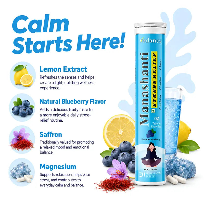 Non drowsy stress tablets providing rapid mental calm and daytime cognitive focus