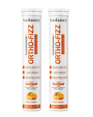 Vedancy OrthoFizz Effervescent Tablets for Joint Pain Relief | Glucosamine 750mg, Chondroitin, Vitamin D3, Veg Collagen, Boswellia & Turmeric Extract | Strengthens Bones, Improves Mobility & Flexibility | Orange Flavor | Sugar-Free