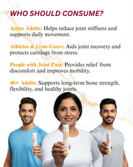 Vedancy OrthoFizz - Effervescent Tablets for Joint Pain Relief | Glucosamine 750mg, Chondroitin, Vitamin D3, Veg Collagen, Boswellia & Turmeric Extract | Strengthens Bones, Improves Mobility & Flexibility | Orange Flavor | Sugar-Free