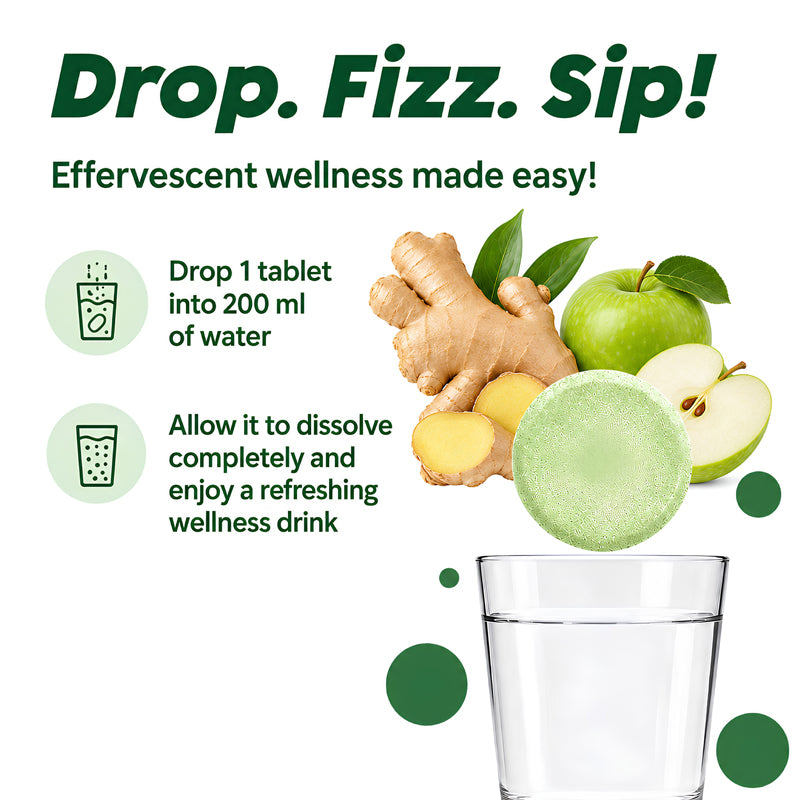 Vedancy HepaFizz – Herbal Liver Wellness Effervescent Tablets | Milk Thistle (Silymarin 250 mg), Vitamin B9 & B12 + 6 Ayurvedic Herbs
