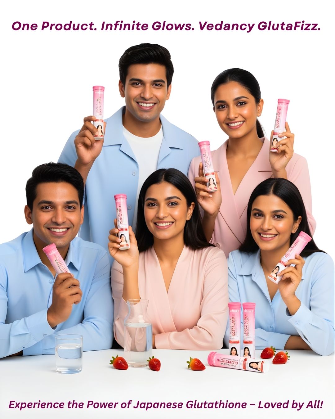 Vedancy GlutaFizz Effervescent Tablets with Opitac Japanese Glutathio Vedancy GlutaFizz Effervescent Tablets with Opitac Japanese Glutathio